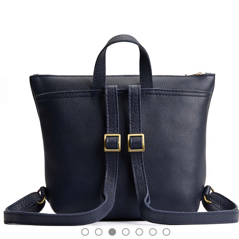 Portland Leather Tote Backpack Unicorn Peppercorn‎ Blue New Without Tags
